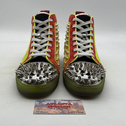 Size 8.5 - Christian Louboutin Multicolor Leather Strass Rubber Material
