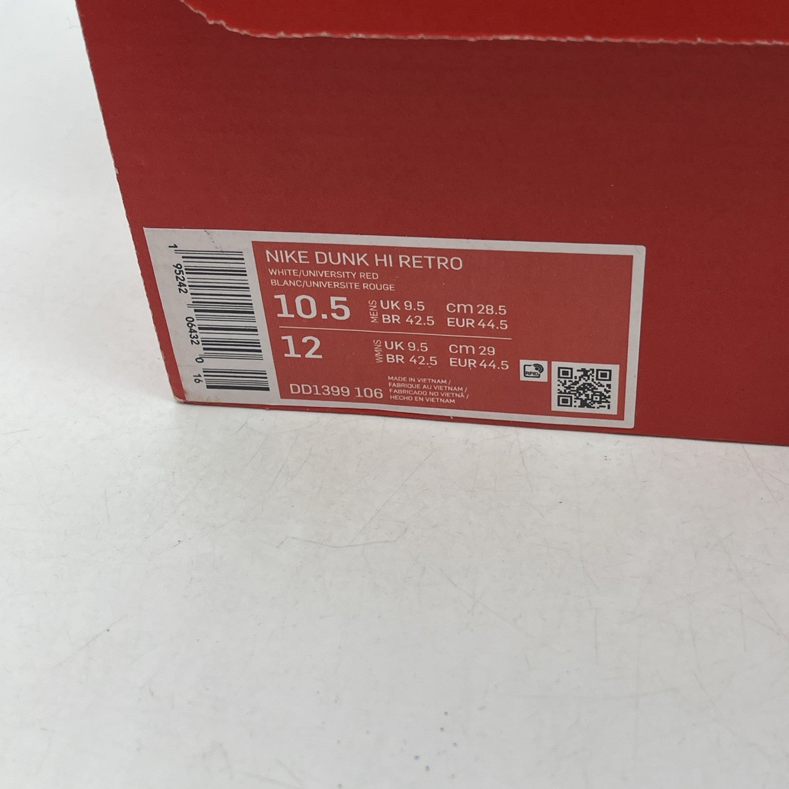 Size 10.5 - Nike Dunk High Championship Red (DD1399-106)