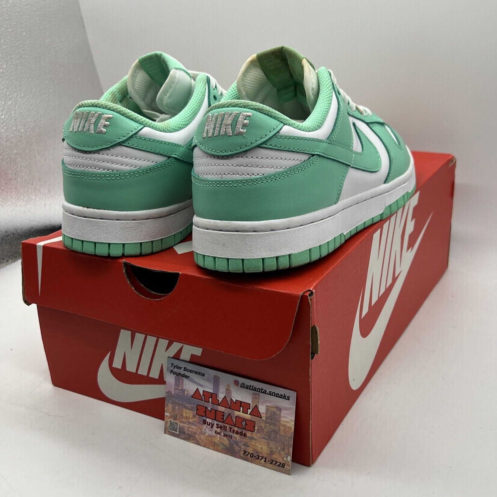 Size 8 - Nike Dunk Low Green Glow W What Aqua Leather (DD1503-105)