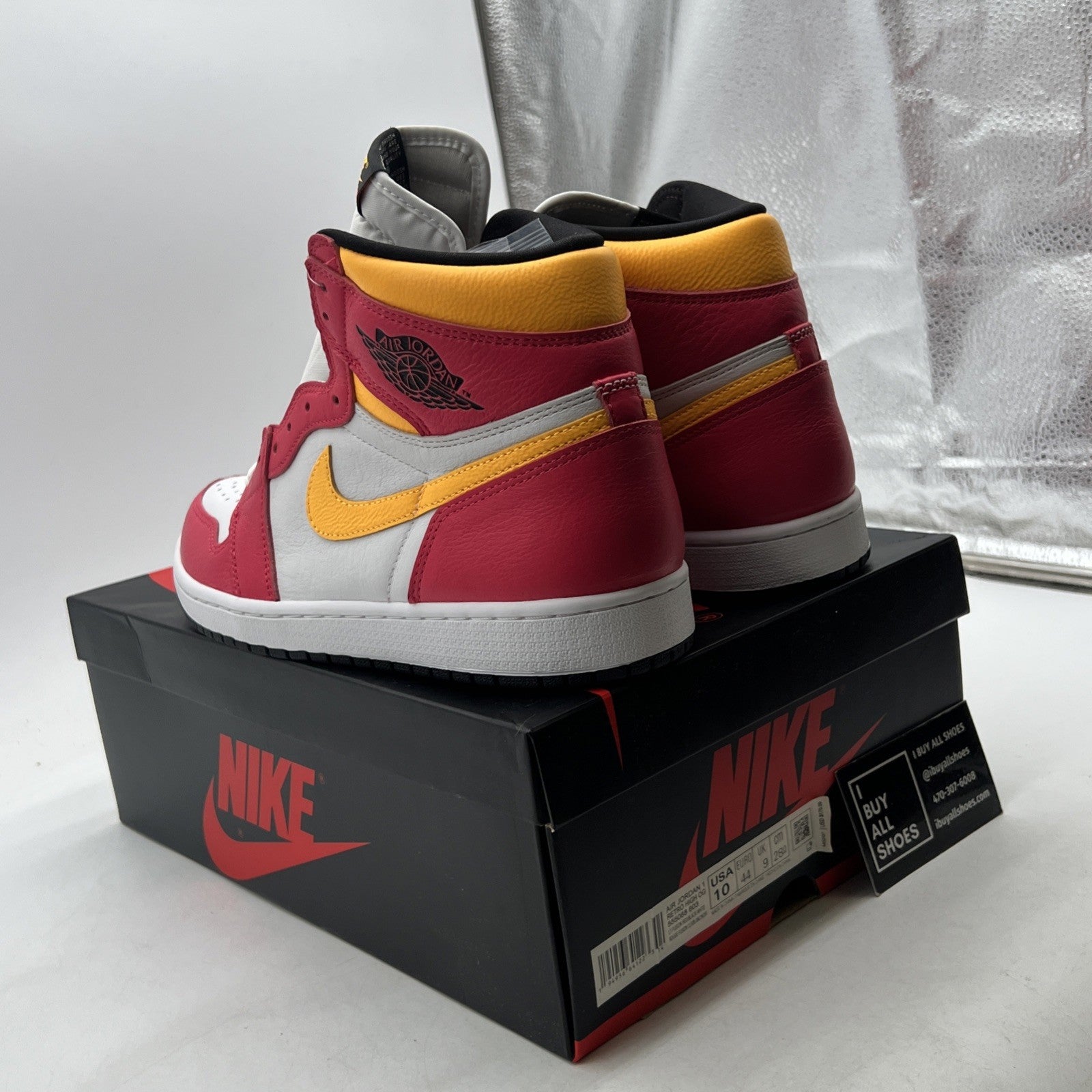 Size 10 - Air Jordan 1 Retro High OG Light Fusion Red 2021 (555088-603)