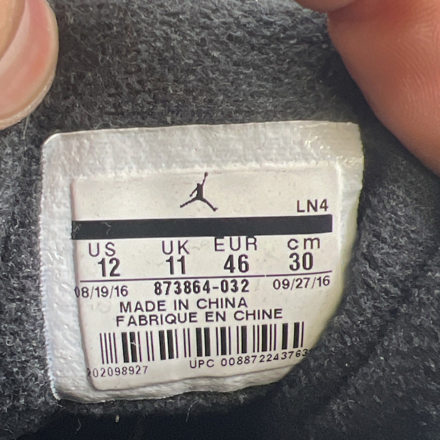 Size 12 - OVO x Air Jordan 12 Retro Black (873864-032)