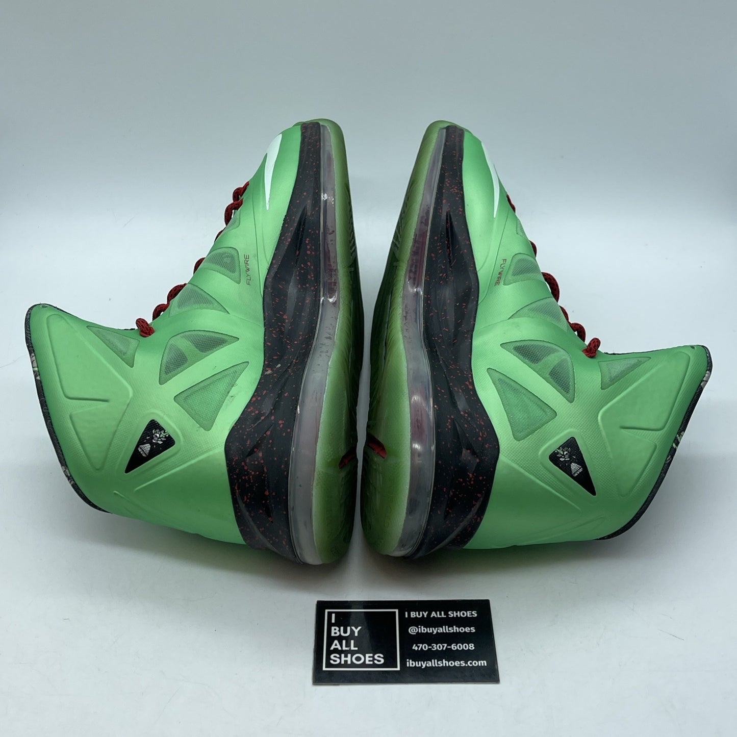 Size 13 - Nike LeBron 10 Cutting Jade Green Black Leather (541100-303)