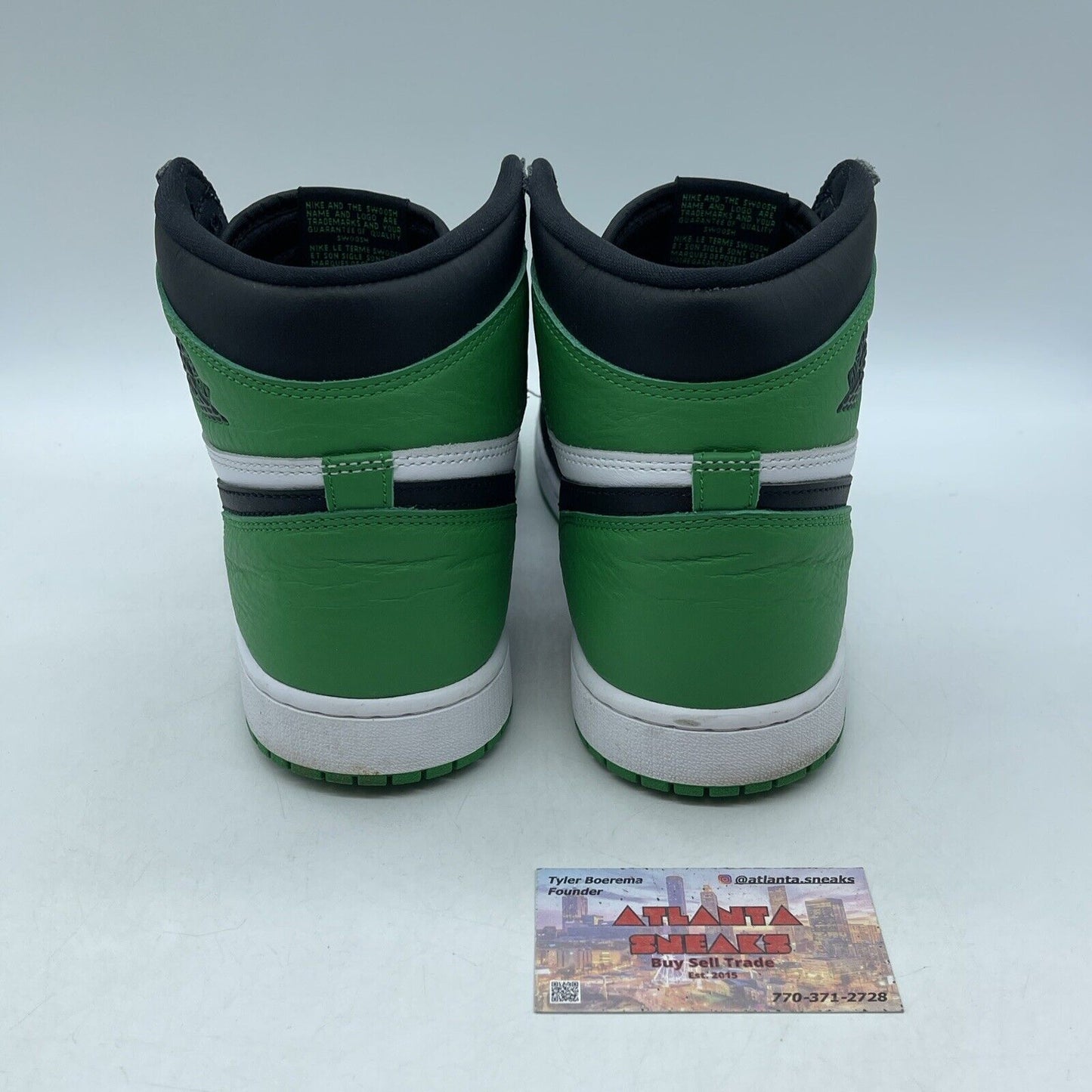 Size 11 - Air Jordan 1 Retro OG High Lucky Green Black Leather (DZ5485-031)