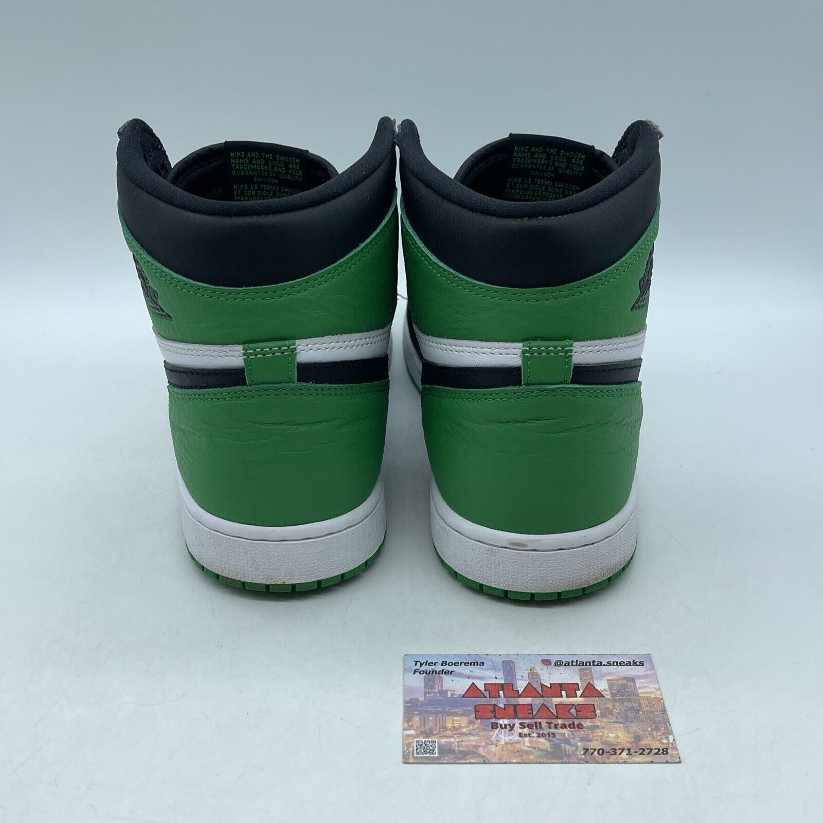 Size 11 - Air Jordan 1 Retro OG High Lucky Green Black Leather (DZ5485-031)