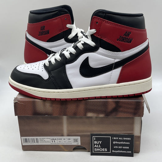 Size 11 - Air Jordan 1 Retro OG High Black Toe Reimagined Leather (DZ5485-106)