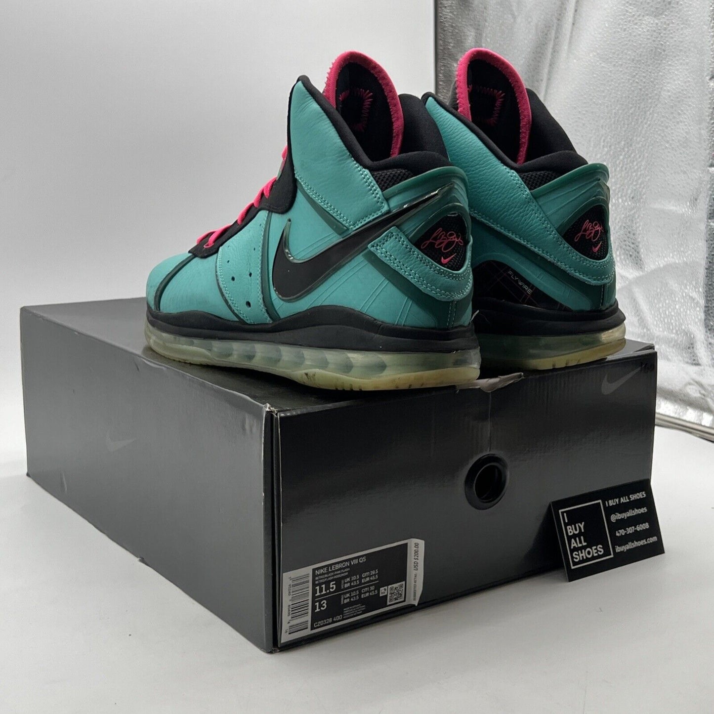 Size 11.5 - Nike LeBron 8 Retro 2021 Pre-Heat (CZ0328-400)