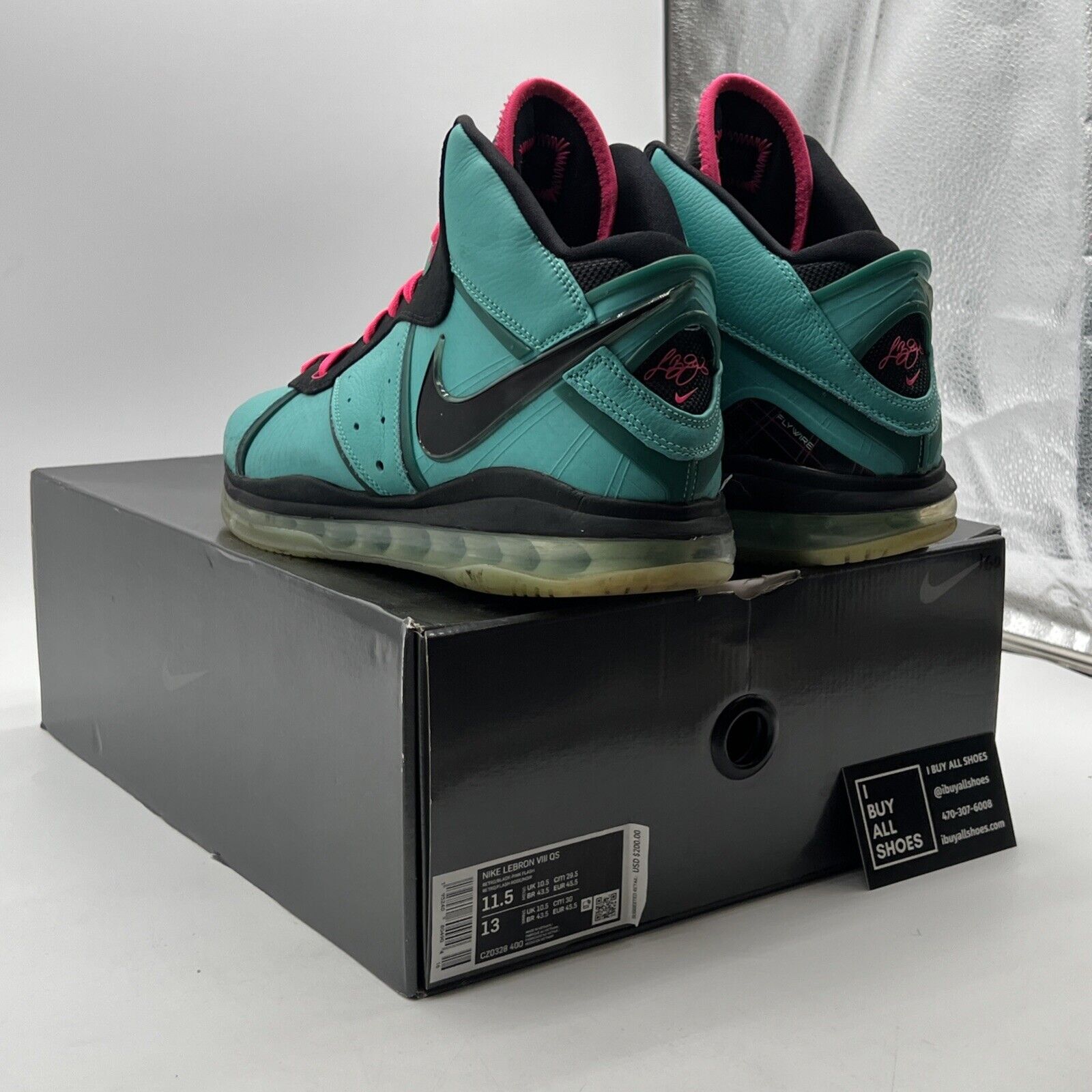 Size 11.5 - Nike LeBron 8 Retro 2021 Pre-Heat (CZ0328-400)