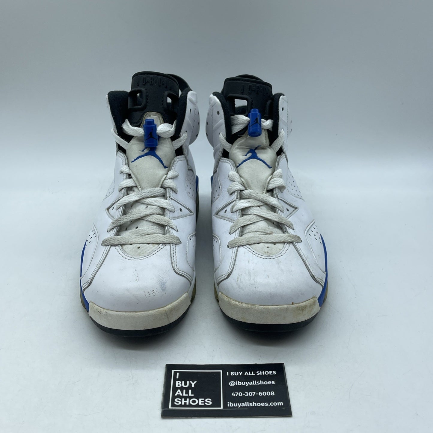 Size 8 - Air Jordan 6 Retro 2014 Sport Blue (384664-107)