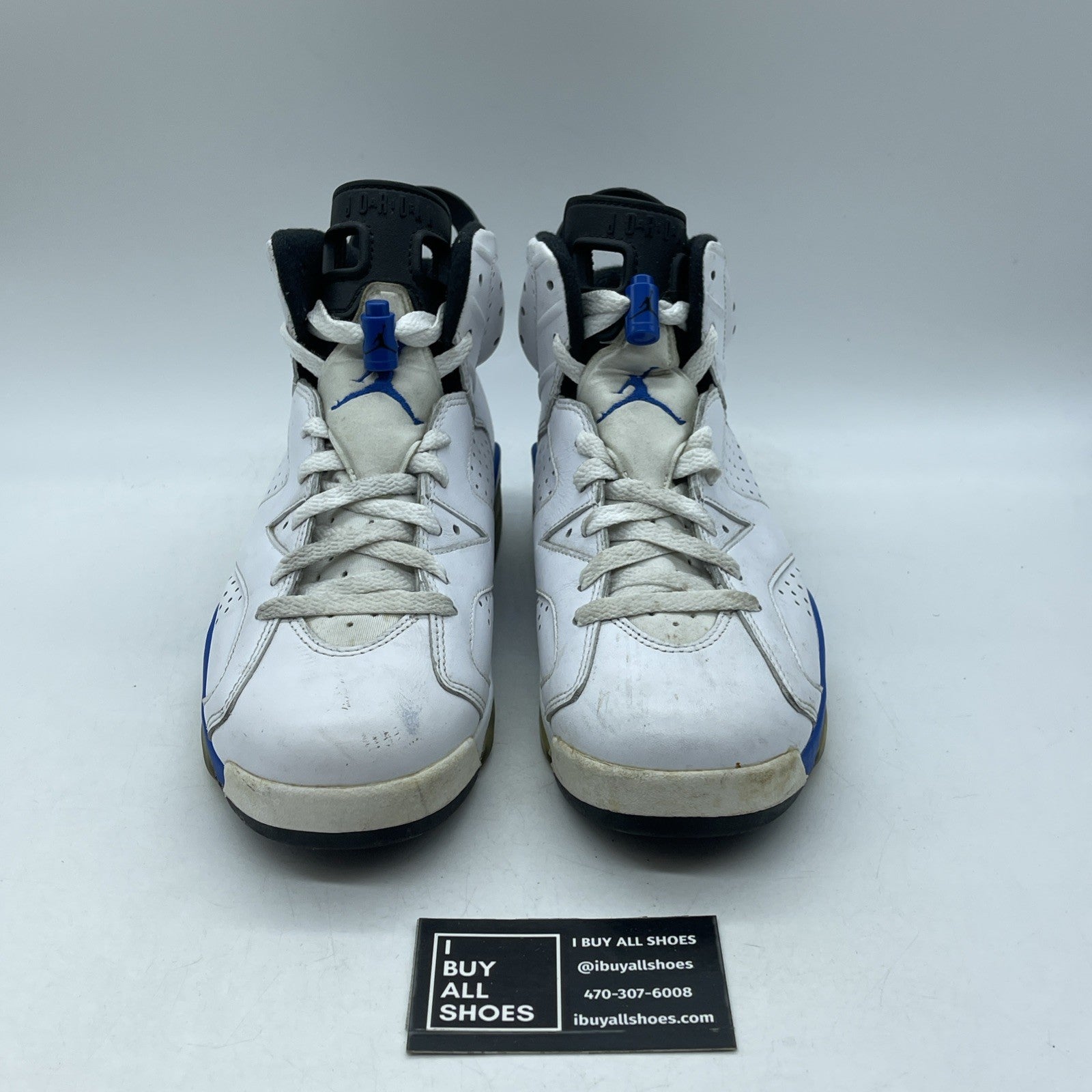 Size 8 - Air Jordan 6 Retro 2014 Sport Blue (384664-107)