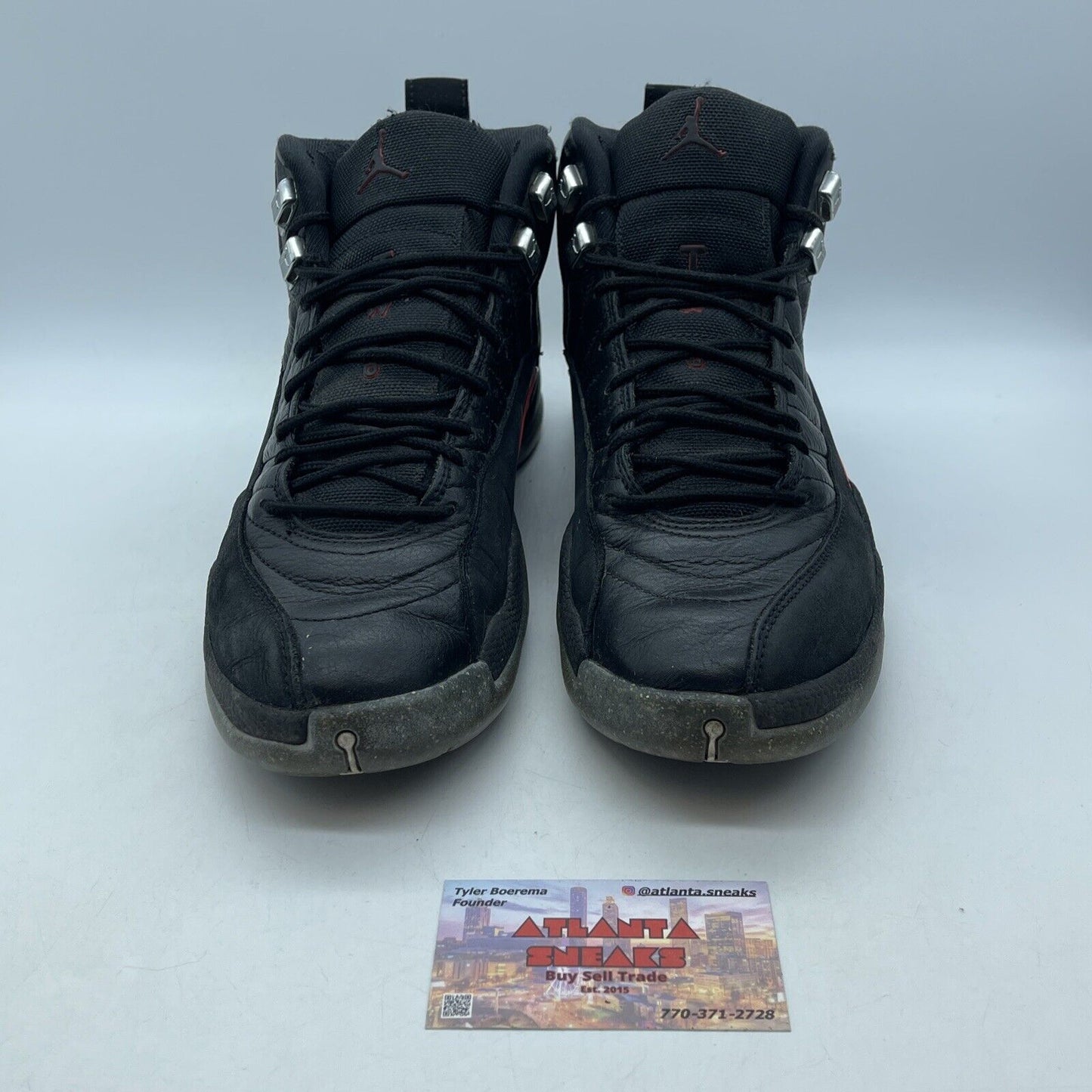 Size 8.5 - Air Jordan 12 Utility Grind Black Red Suede Leather (DC1062-006)