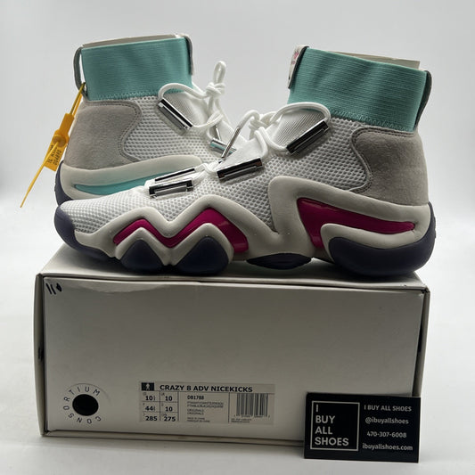 Size 10.5 - adidas Nice Kicks x Crazy 8 ADV White Lined Emerald (DB1788)