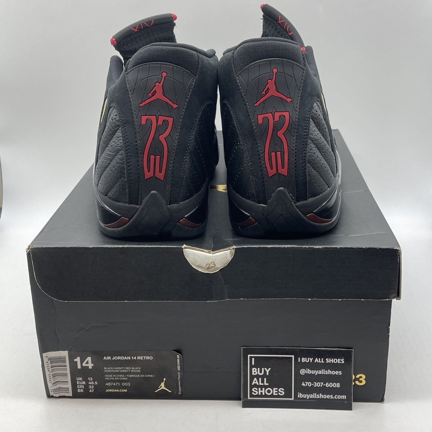Size 14 - Air Jordan 14 Retro 2018 Last Shot (487471-003)
