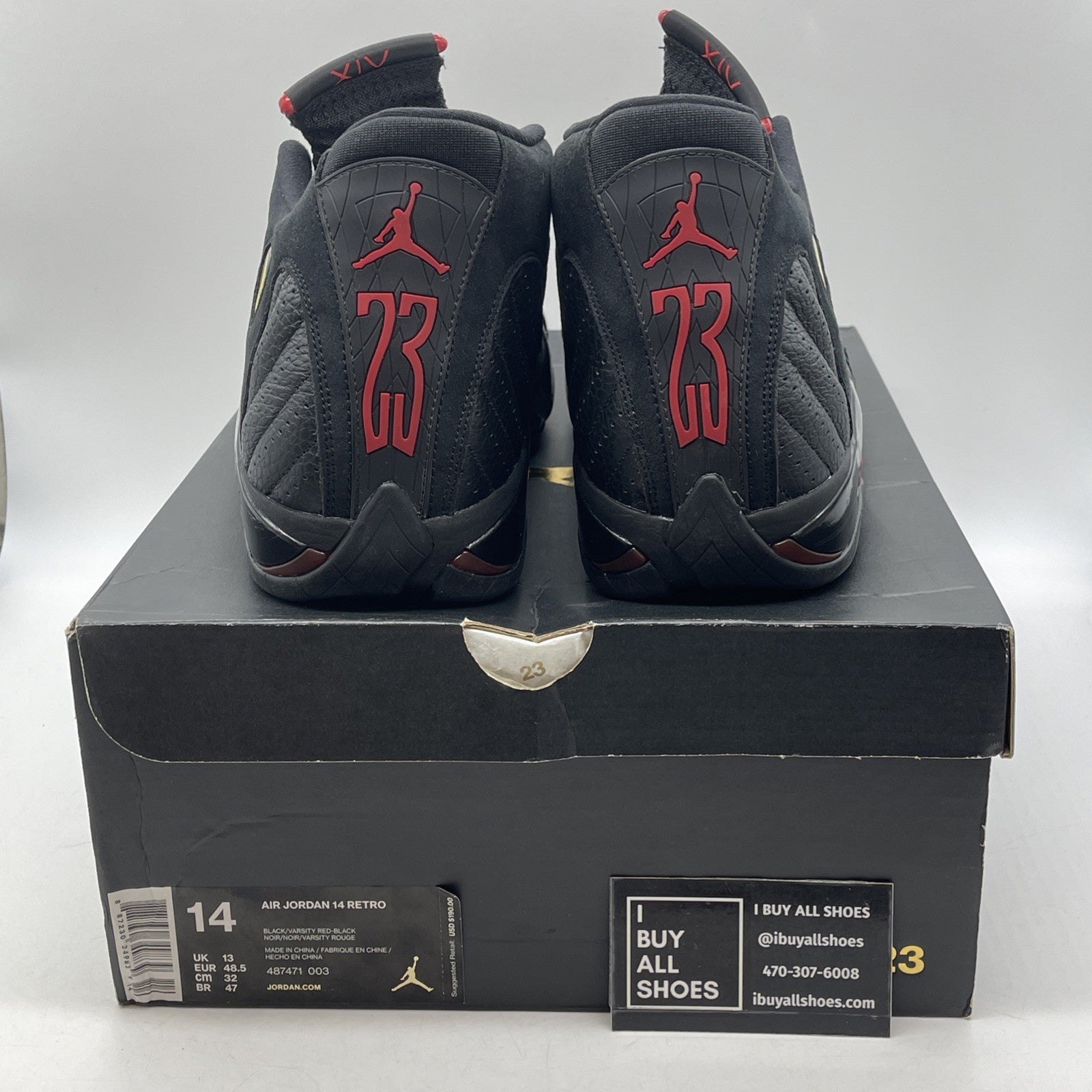 Size 14 - Air Jordan 14 Retro 2018 Last Shot (487471-003)