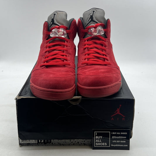 Size 12 - Air Jordan 5 Retro Red Suede (136027-602)