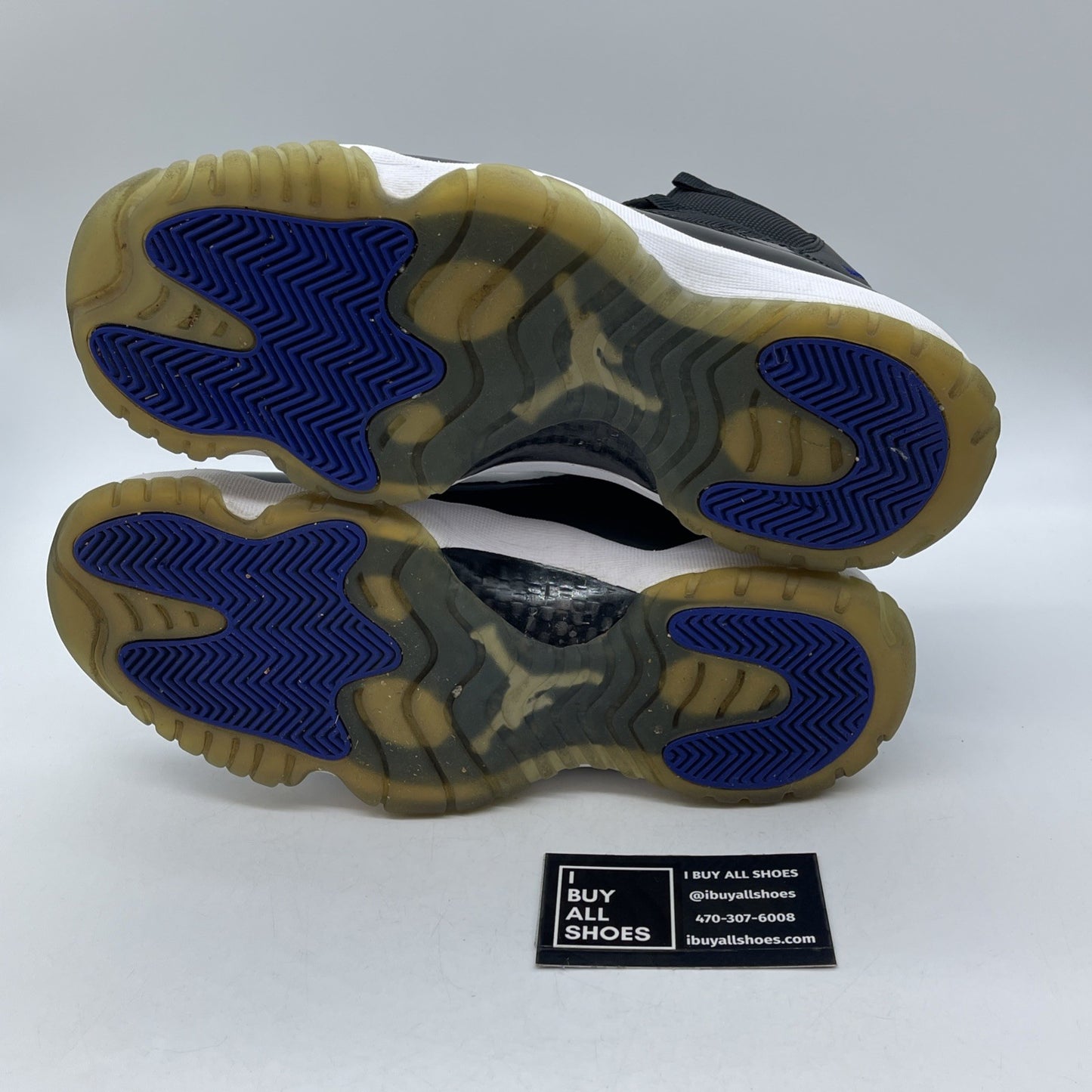 Size 9.5 - Jordan 11 Retro High Space Jam Black Suede Leather (378037-003)