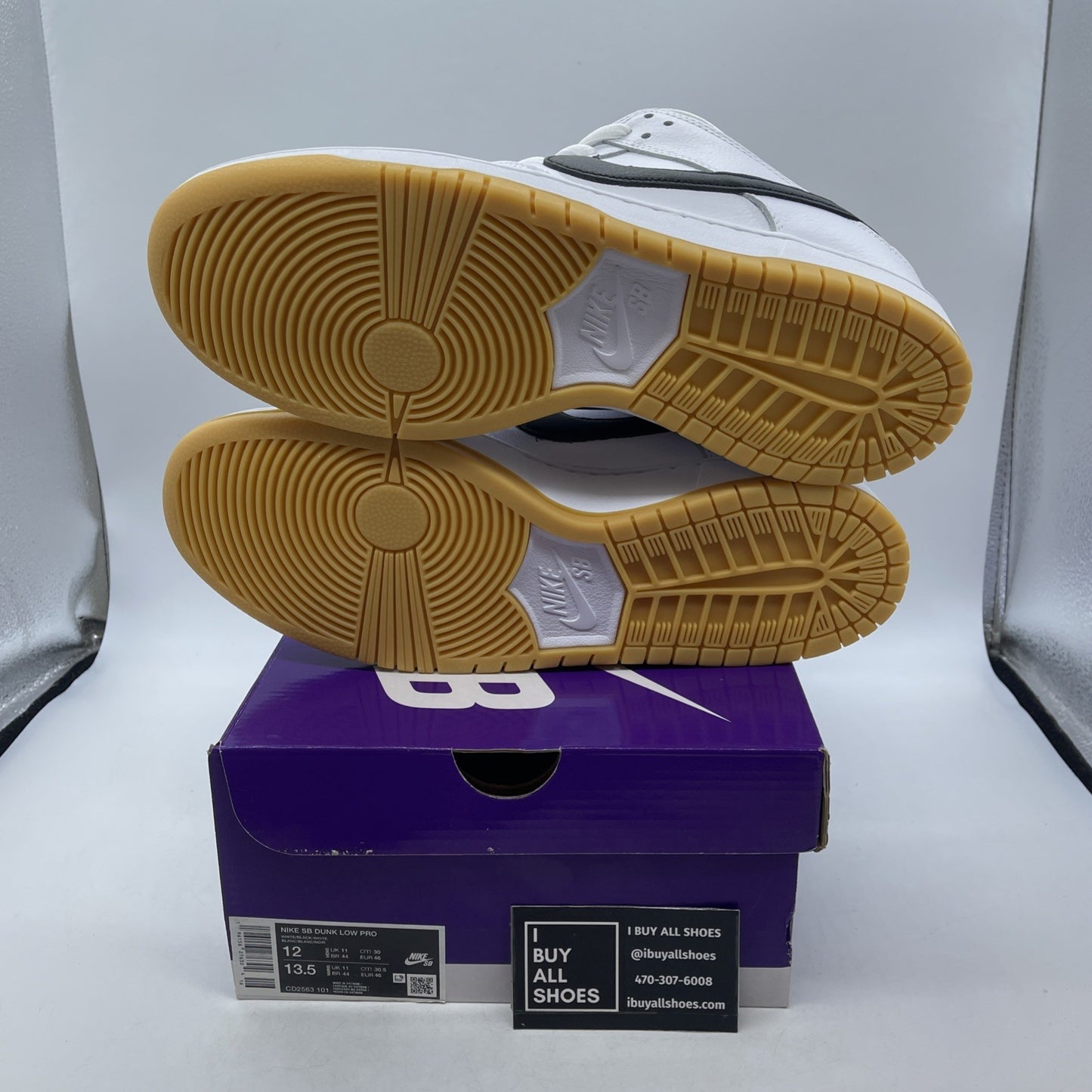 Size 12 - Nike SB Dunk Low White Gum (CD2563-101)
