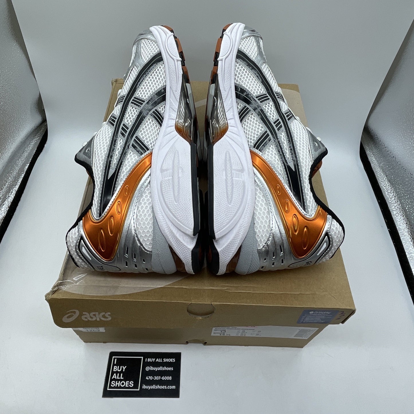 Size 13 - ASICS GEL-Kayano 14 White Piquant Orange (1201A019-109)
