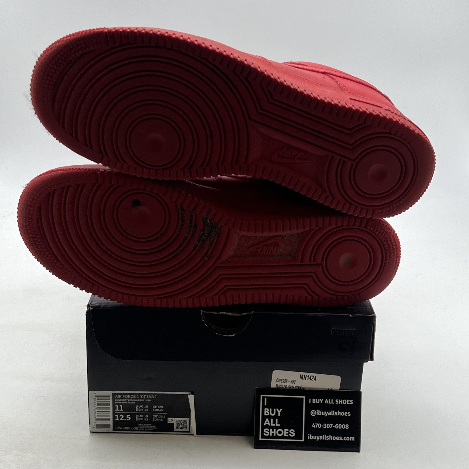 Size 11 - Nike Air Force 1 Low Triple Red (CW6999-600)