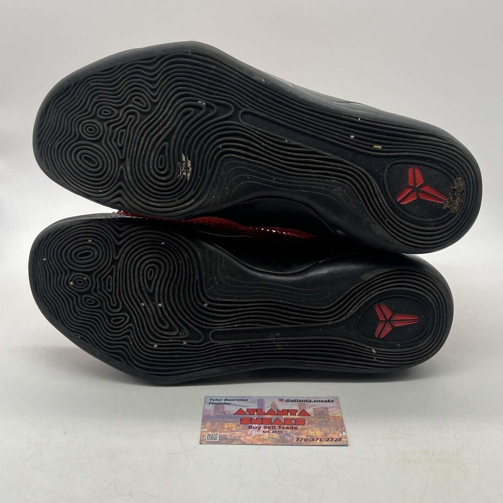 Size 10 - Nike Kobe 9 KRM EXT High Red Mamba Black (716993-600)