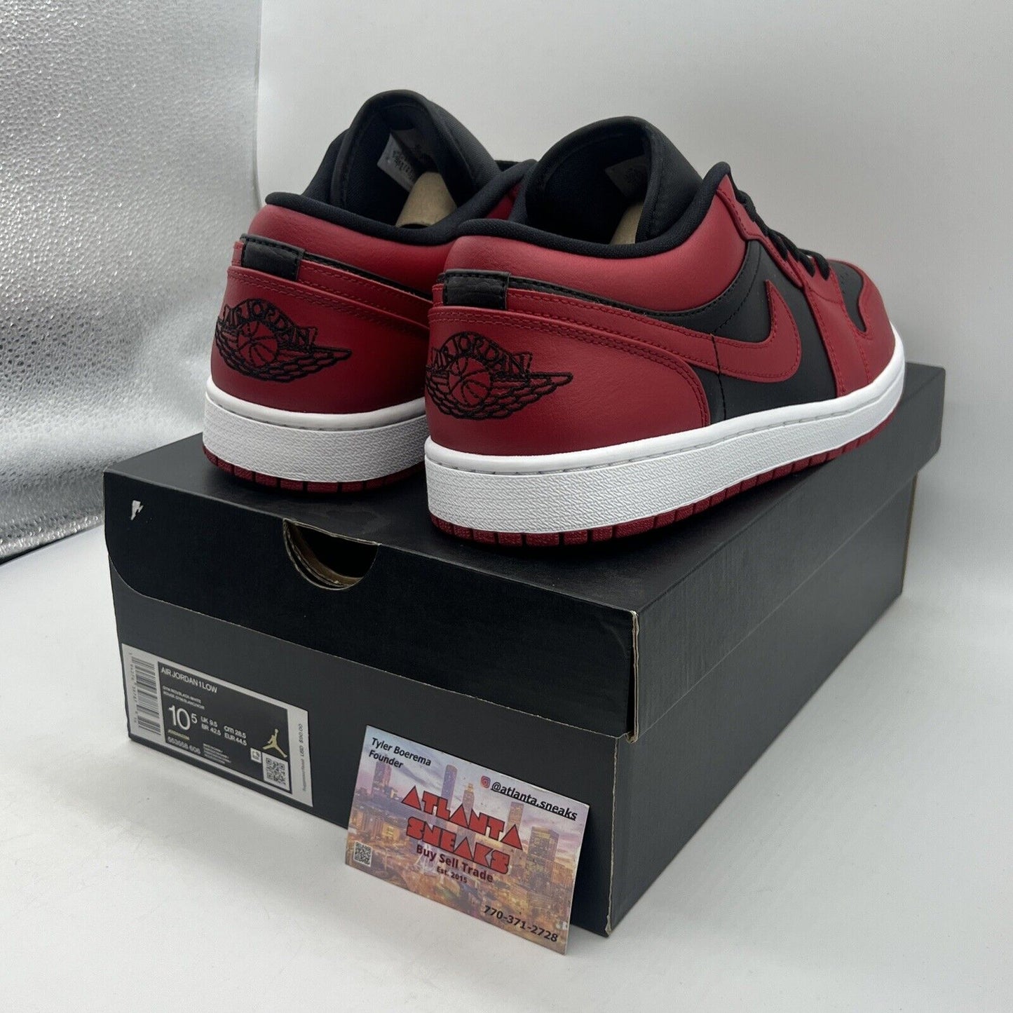 Size 10.5 - Air Jordan 1 Reverse Bred Red White Black Brand New Og All DS