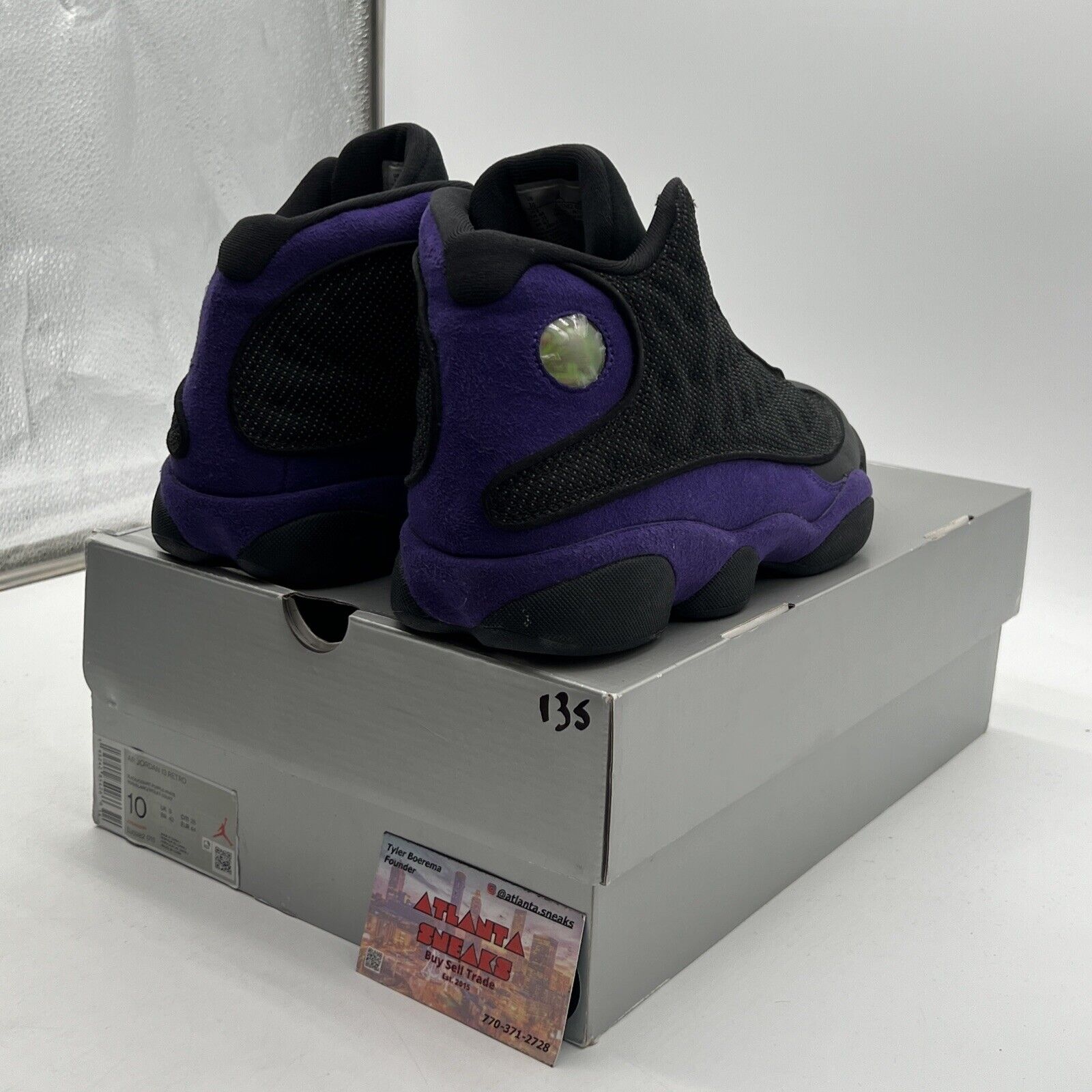 Size 10 - Jordan 13 Retro Court Purple Black Leather Suede (DJ5982-015)