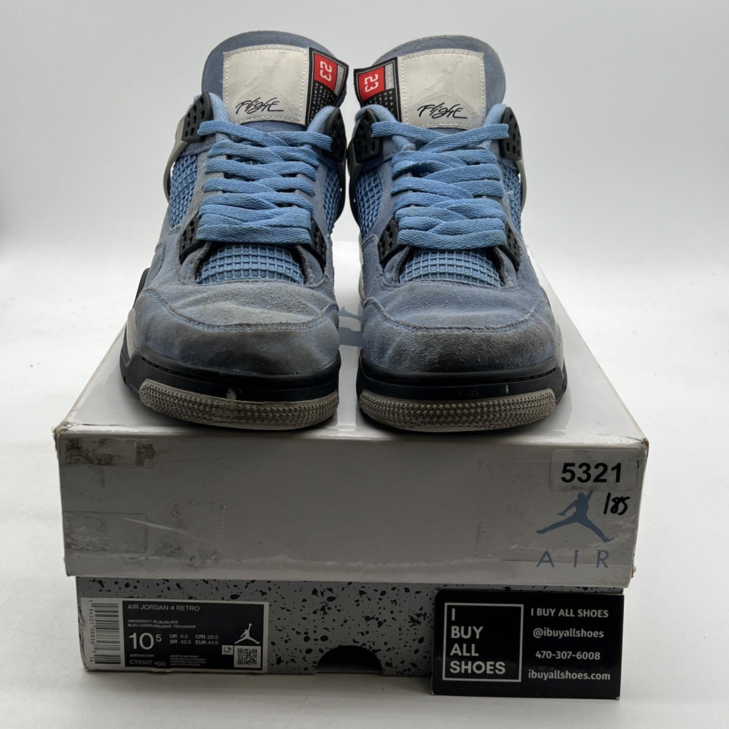 Size 10.5 - Air Jordan 4 Retro Mid University Blue (CT8527-400)