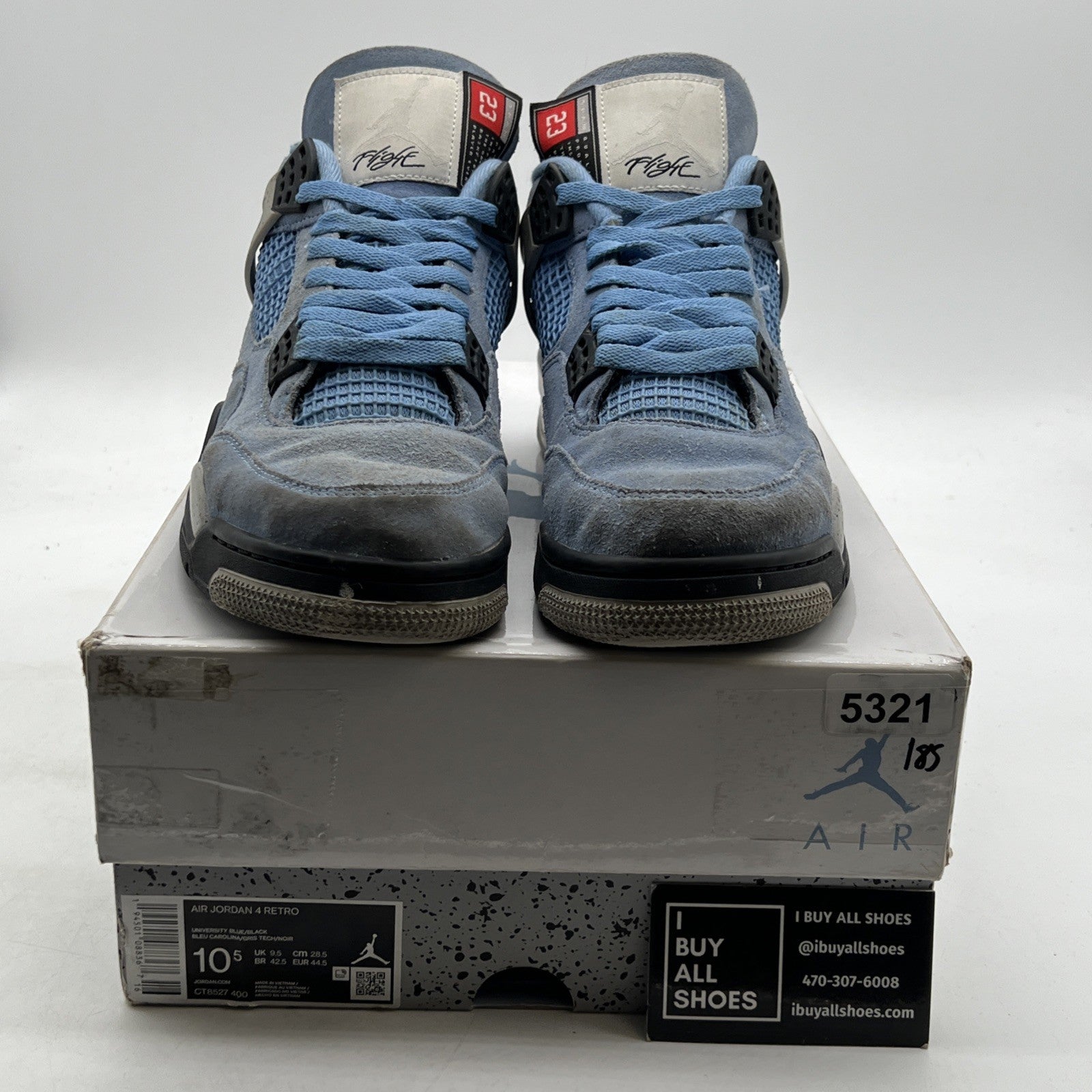 Size 10.5 - Air Jordan 4 Retro Mid University Blue (CT8527-400)