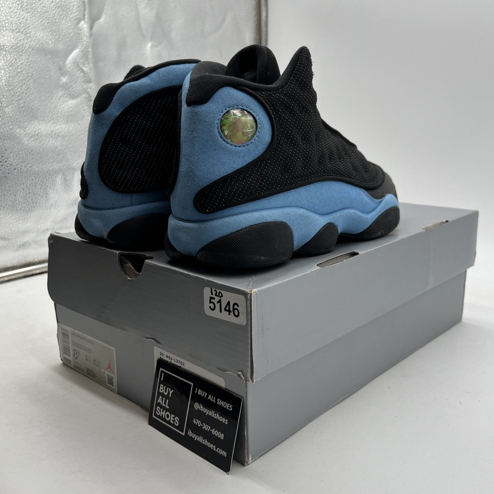 Size 8.5 - Air Jordan 13 Retro Mid Black University Blue (DJ5982-041)