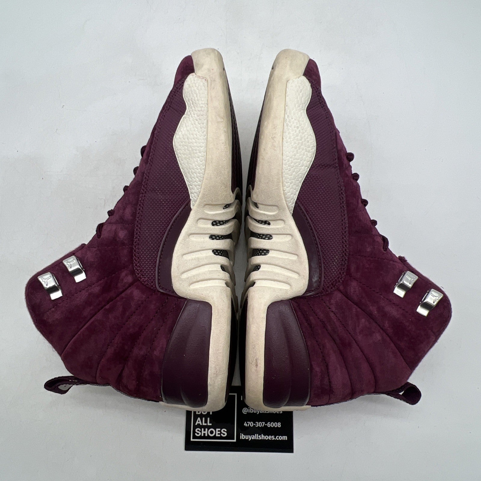 Size 7Y - Air Jordan 12 Red Basketball Shoes Sneakers (153265-617)