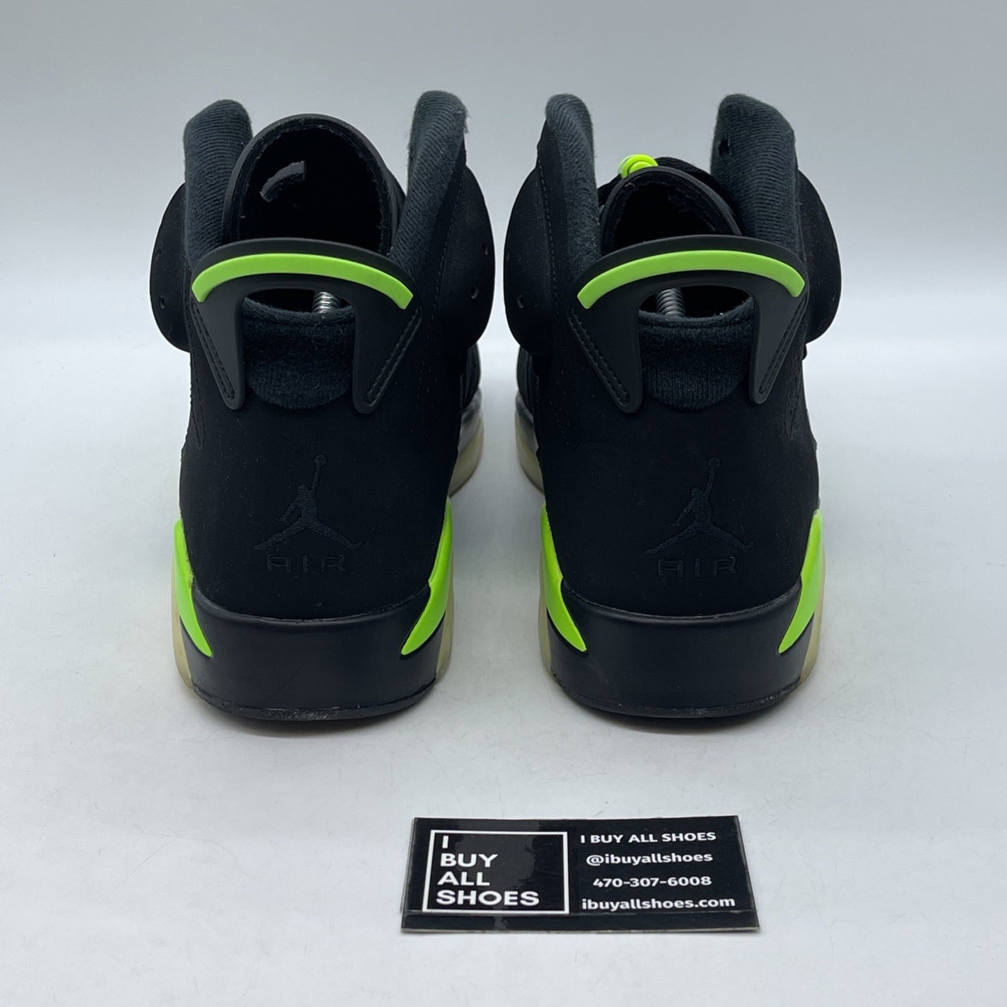 Size 10.5 - Jordan 6 Retro Electric Green Black Suede (CT8529-003)