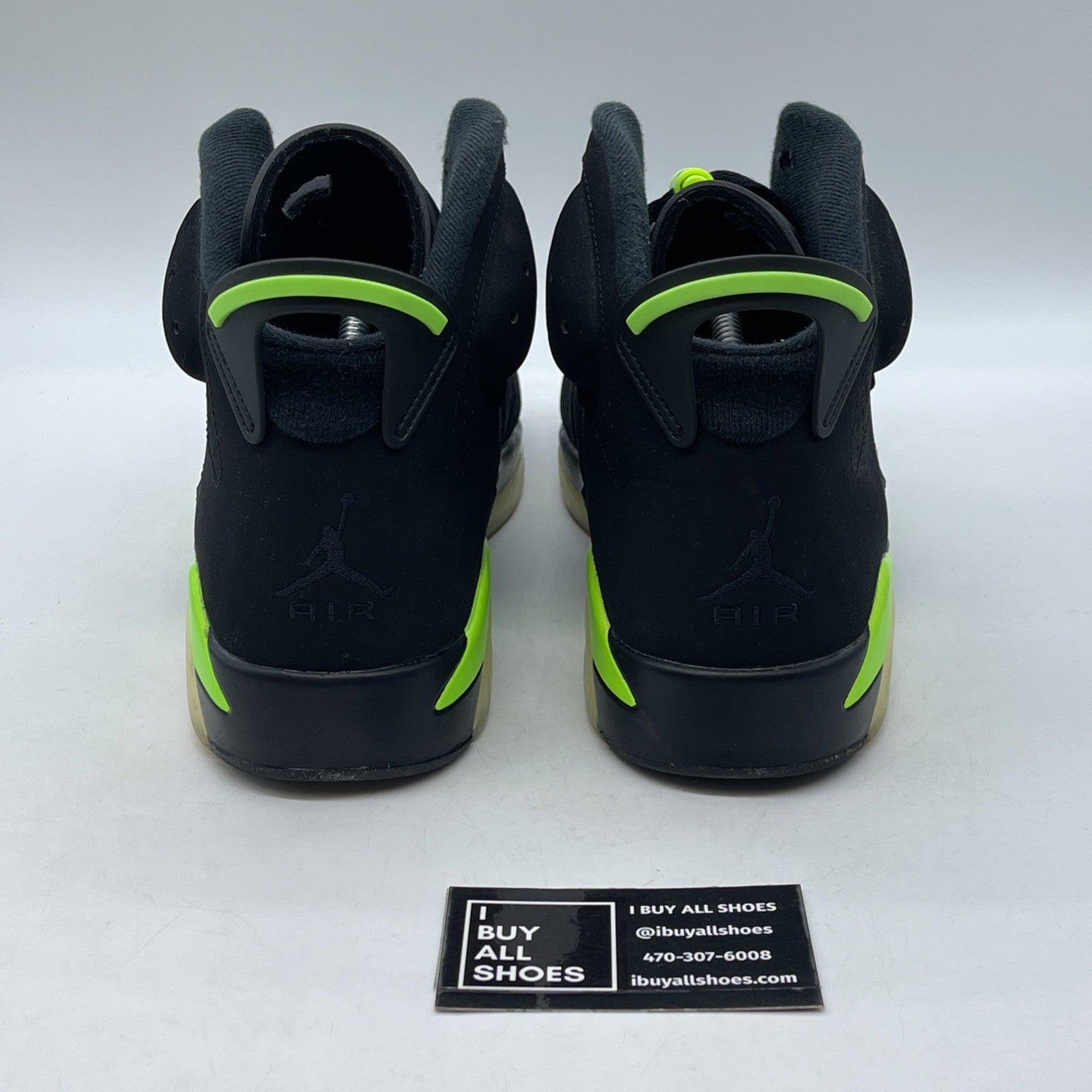 Size 10.5 - Jordan 6 Retro Electric Green Black Suede (CT8529-003)