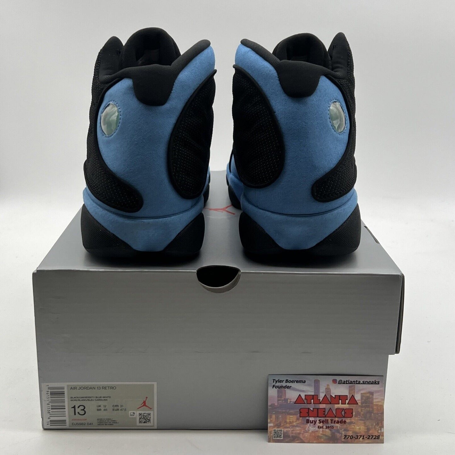 Size 13 - Air Jordan 13 Retro Mid Black University Blue (DJ5982-041)