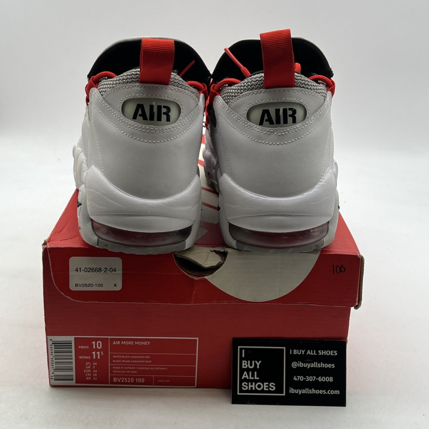 Size 10 - Nike Air More Money Habanero Red (BV2520-100)