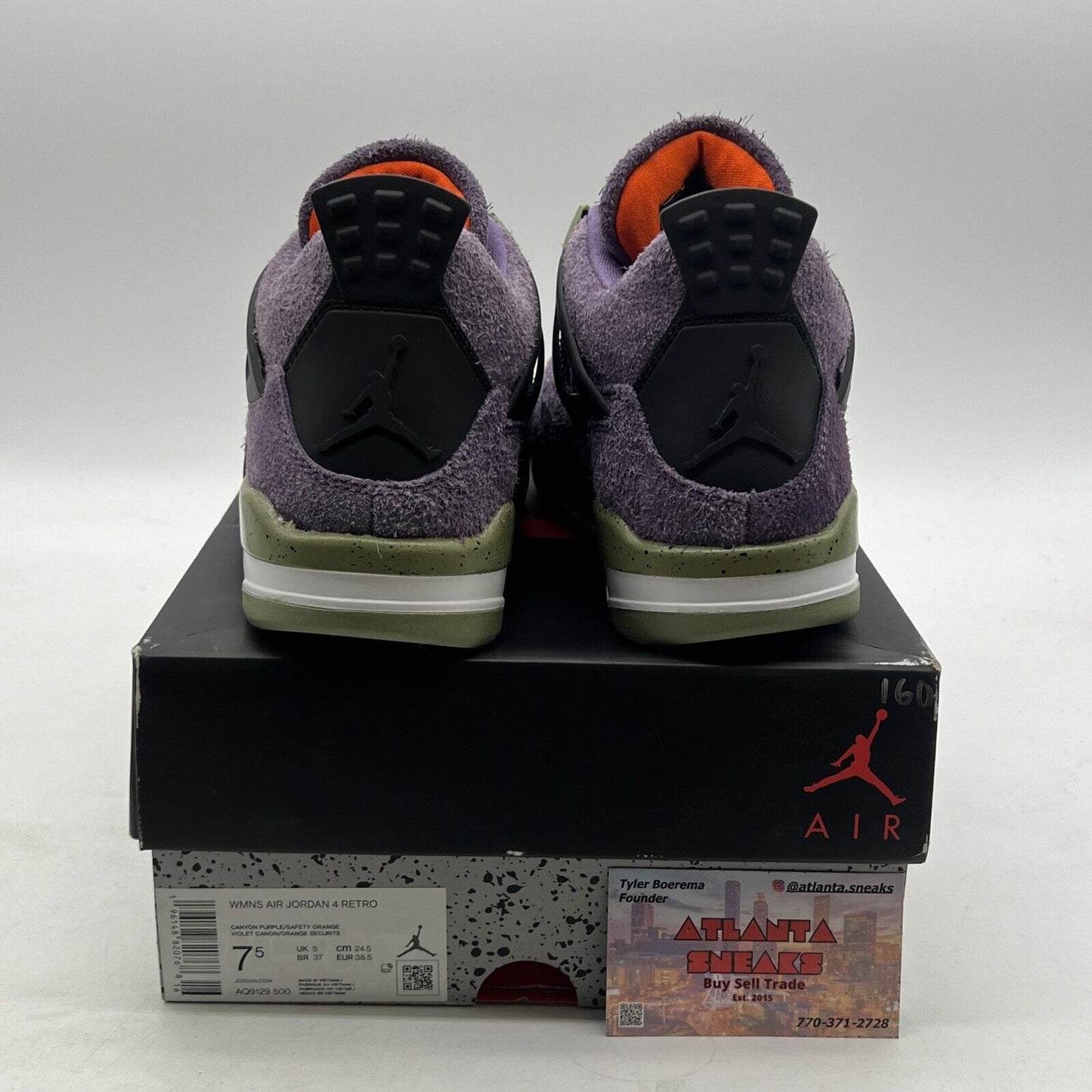 Size 7.5 - Air Jordan 4 Retro Mid Canyon Purple W (AQ9129-500)