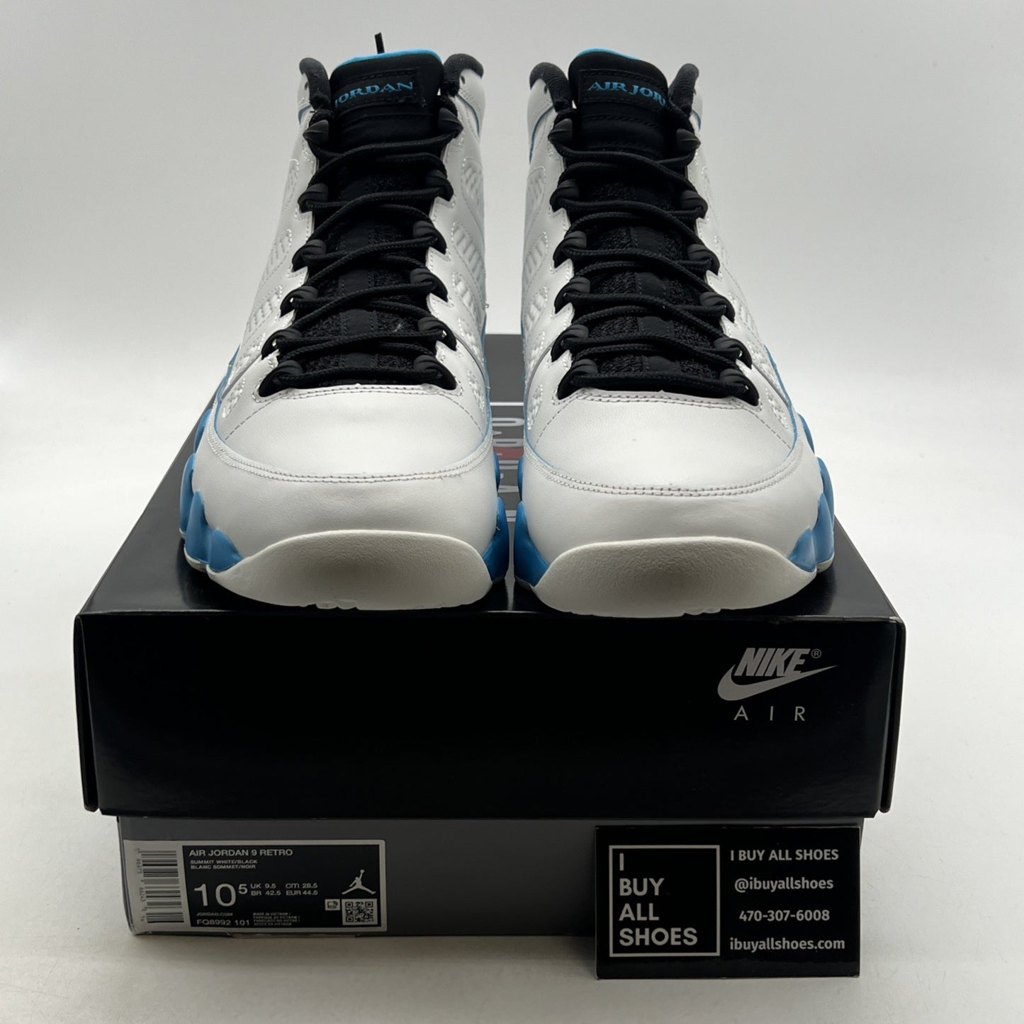 Size 10.5 - Air Jordan 9 Retro 2024 Powder Blue (FQ8992-101)