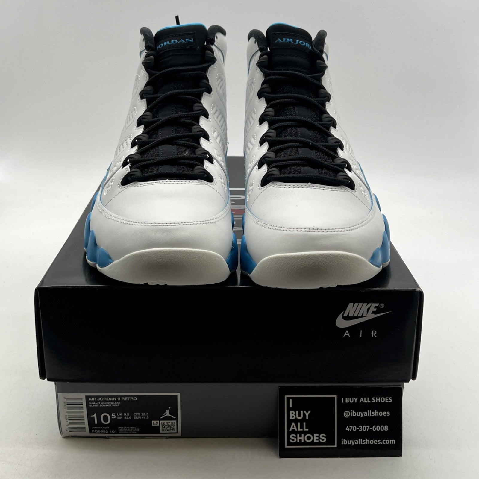 Size 10.5 - Air Jordan 9 Retro 2024 Powder Blue (FQ8992-101)