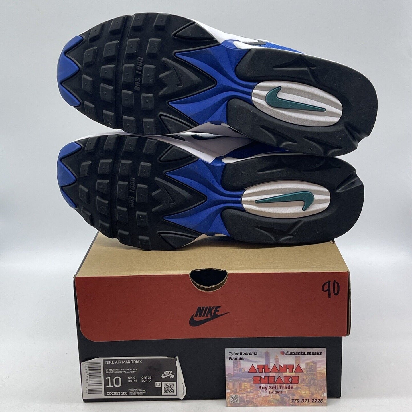 Size 10 - Nike Air Max Triax 96 Retro Royal White Blue (CD2053-106)