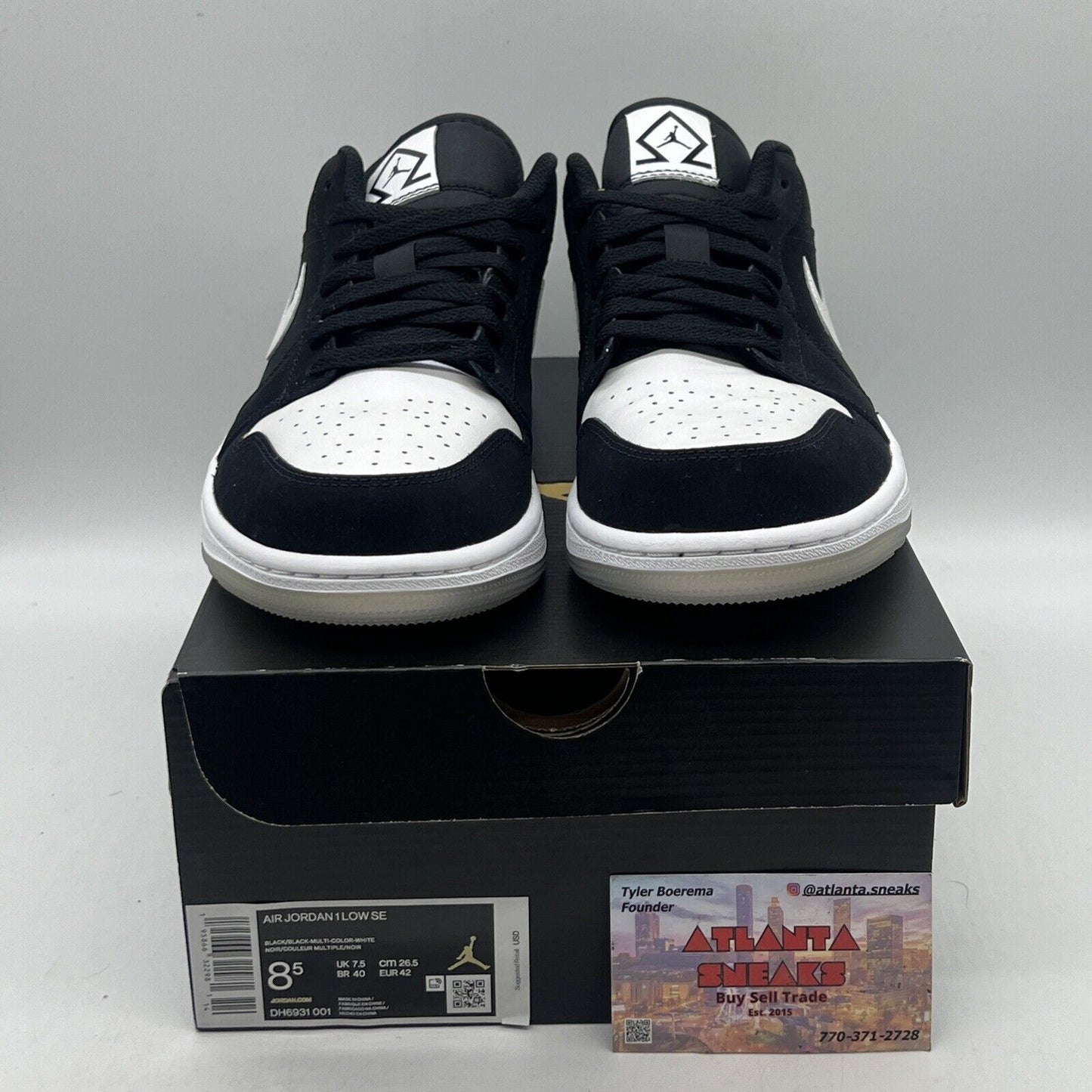 Size 8.5 - Jordan 1 Low SE Diamond Brand New Og All