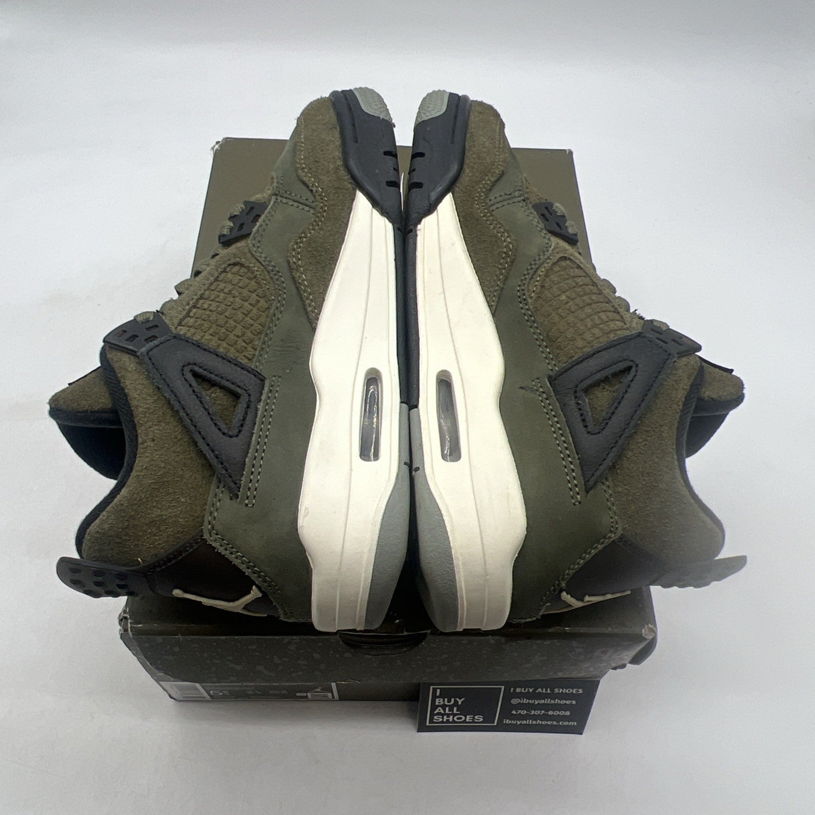 Size 5.5 (GS) - Air Jordan 4 SE Retro Low Craft - Olive (FB9928-200)