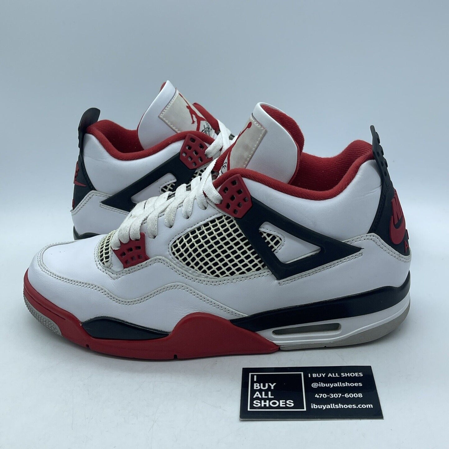 Size 11 - Jordan 4 Retro OG Mid Fire Red Black White Leather (DC7770-160)