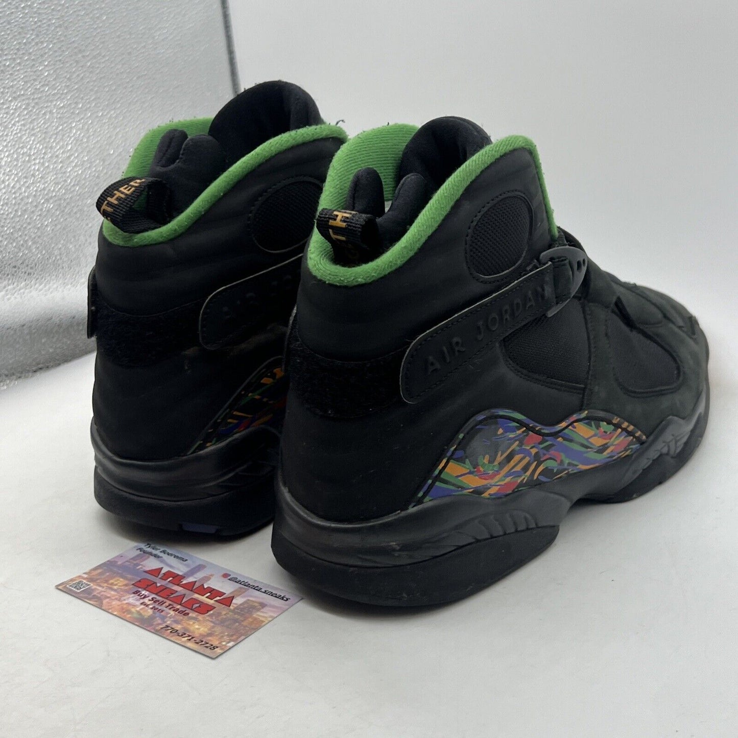 Size 13 - Air Jordan 8 Retro Tinker - Air Raid Green Black Orange (305381-004)