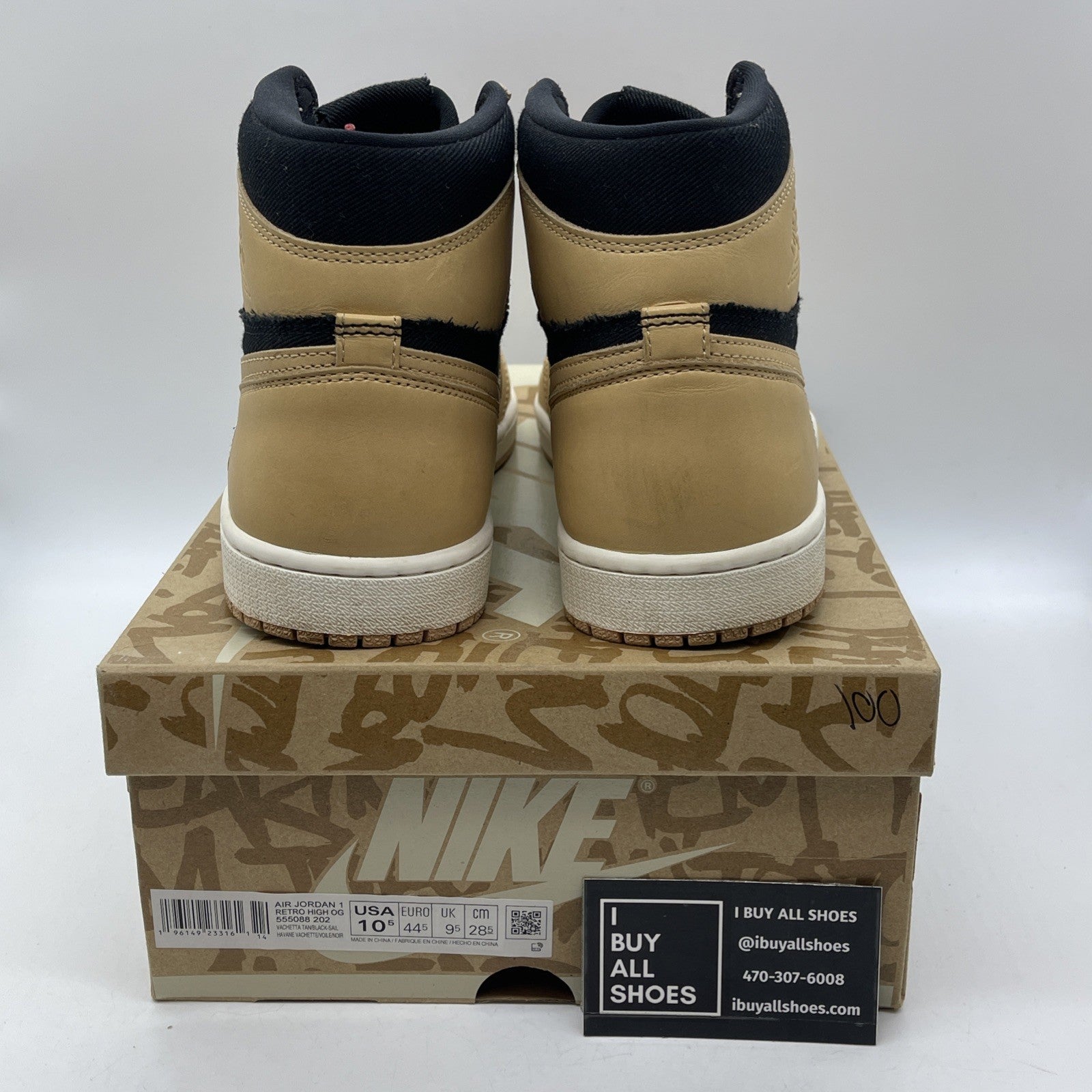 Size 10.5 - Jordan 1 Retro High OG Heirloom 2022 Suede Leather (555088-202)