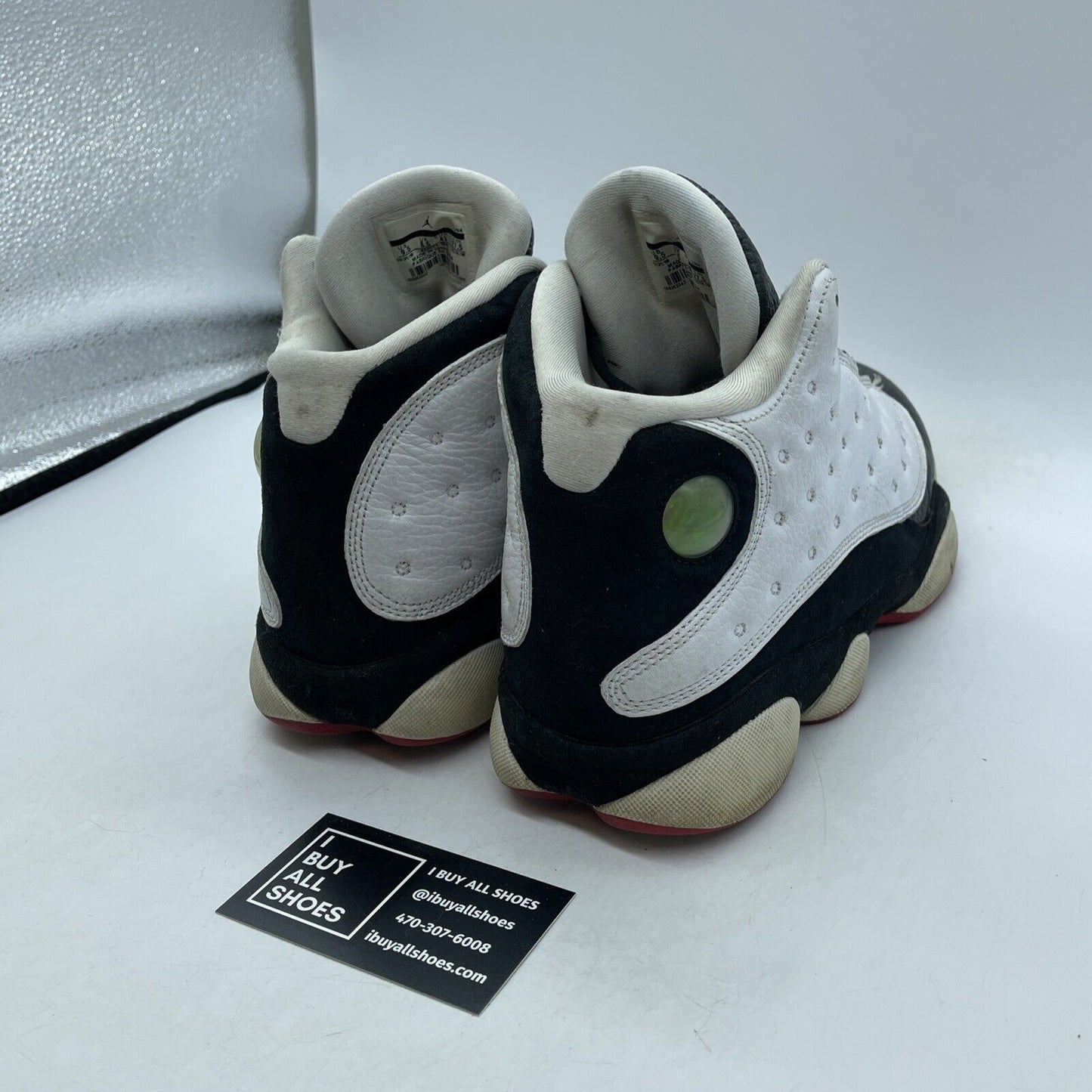 Size 9.5 - Jordan 13 Retro He Got Game Black White Suede Leather (414571-104)