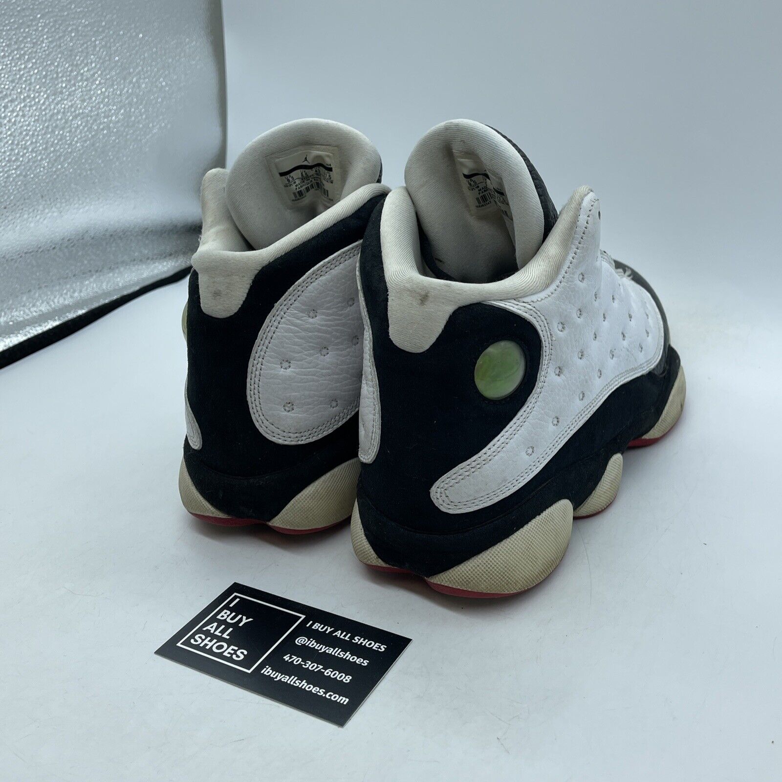 Size 9.5 - Jordan 13 Retro He Got Game Black White Suede Leather (414571-104)