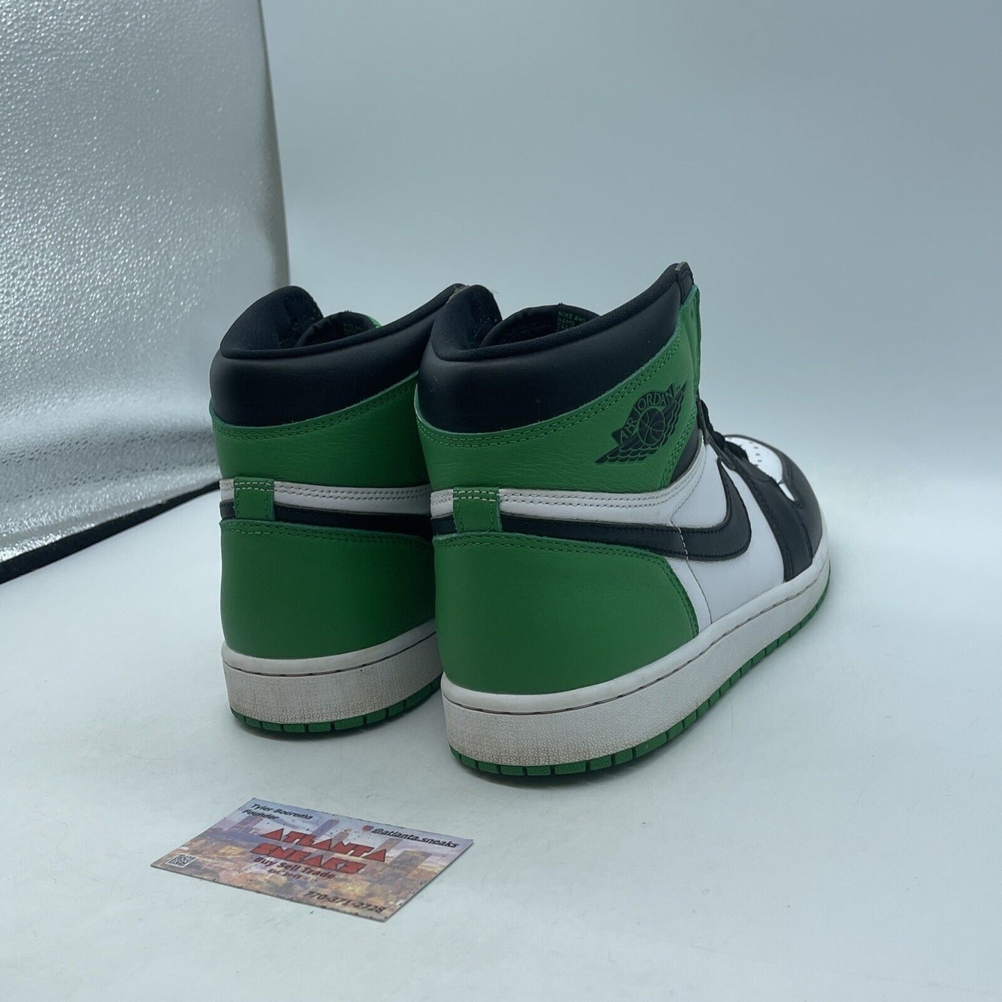 Size 10 - Air Jordan 1 Retro OG High Lucky Green Black White Leather (DZ5485-031