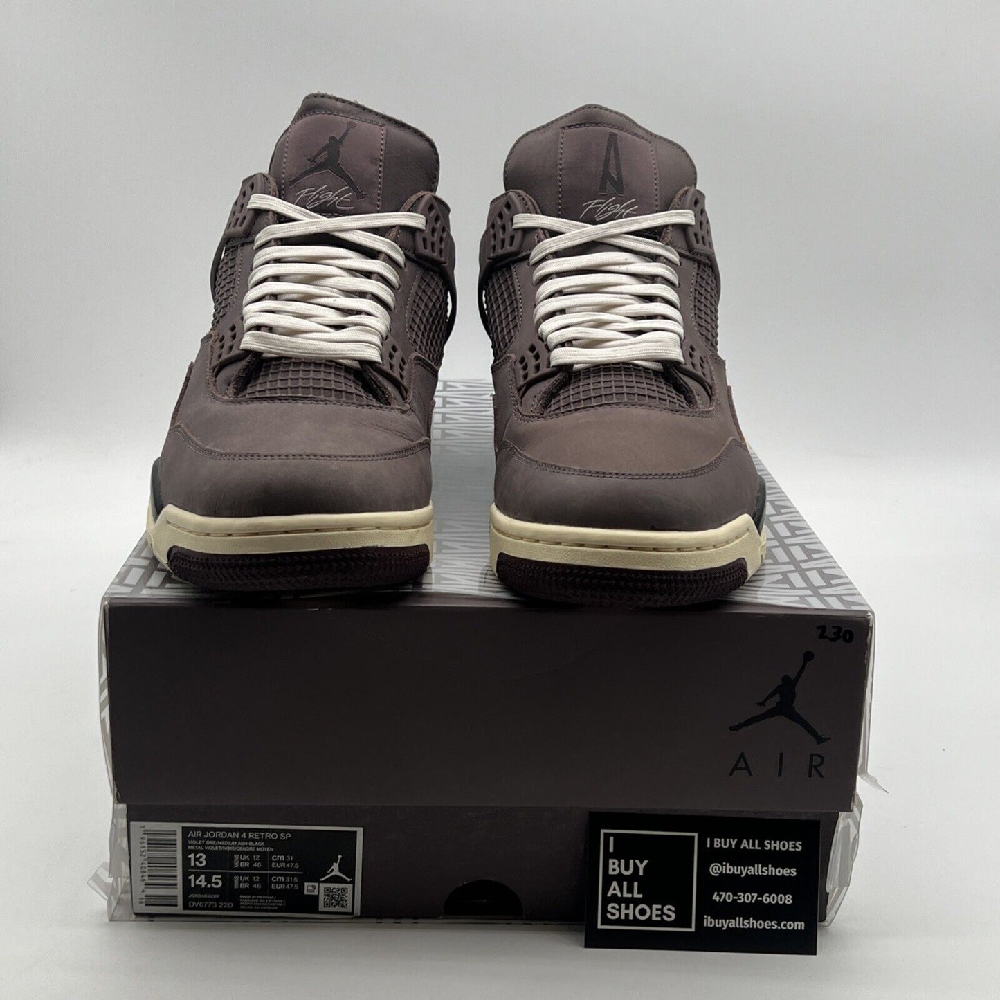 Size 13 - Air Jordan 4 Retro x A Ma Maniere Mid Violet Ore (DV6773-220)