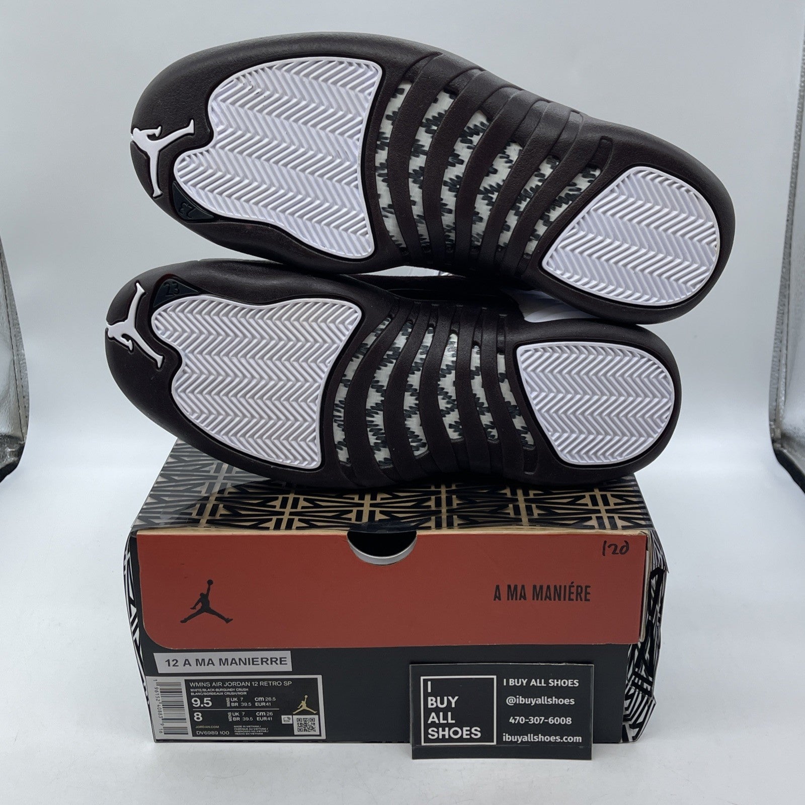 Size 9.5W - Jordan 12 Retro SP x A Ma Maniere Mid White Suede (DV6989-100)
