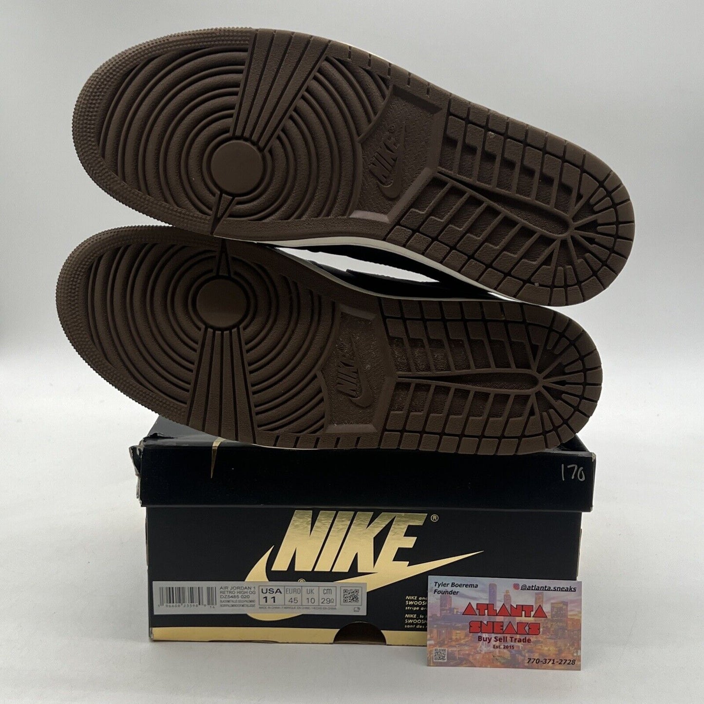 Size 11 - Jordan 1 Retro OG High Palomino Black Leather (DZ5485-020)