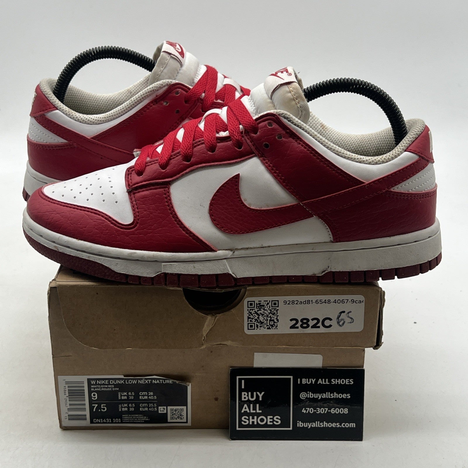 Size 9 - Nike Dunk Low Next Nature Gym Red/White 2022 (DN1431-101)