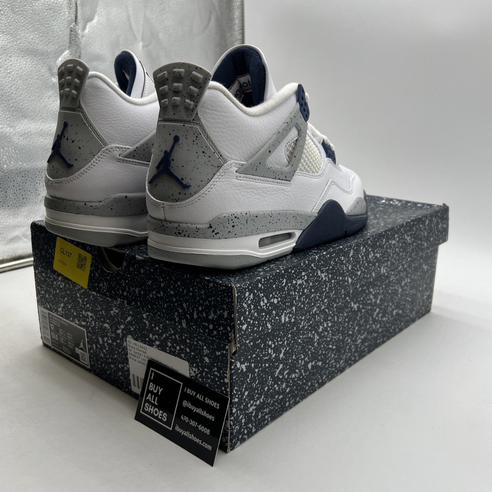 Size 12 - Air Jordan 4 Retro Mid Midnight Navy (DH6927-140)